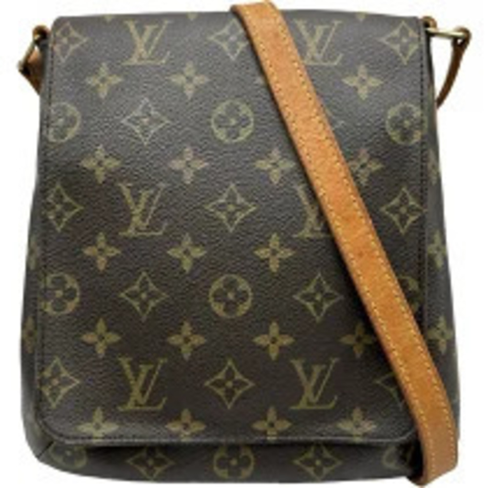 Louis Vuitton Musette Salsa Long Brown Monogram Canvas Shoulder Bag